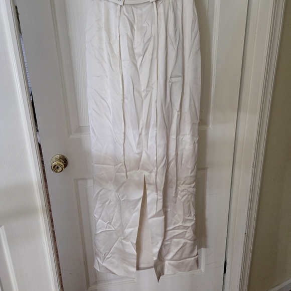 SZ 10 NWT Reformation Ariyah Corset Satin Maxi Dress Off White Wedding - Picture 7 of 15